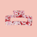 Rectangular Hair Clip - Cherry Blossom