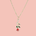 Red Enchanted Rose Necklace