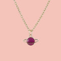 Purple Planet Necklace